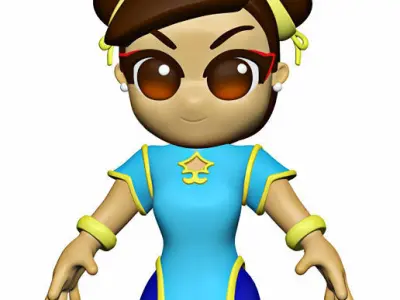 Chun Li  Street Fighter 6 3D print model