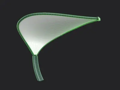 Tensile Canopy M3 Low-poly 3D model