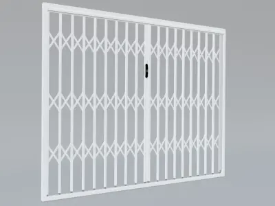 Trellis security double gate 3D model