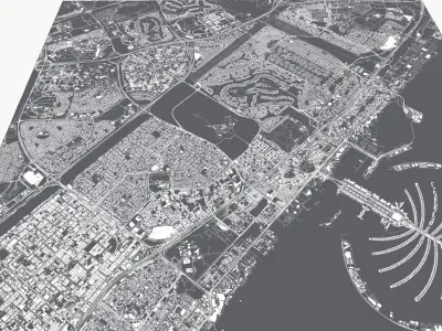 Cityscape Dubai UAE 3D model
