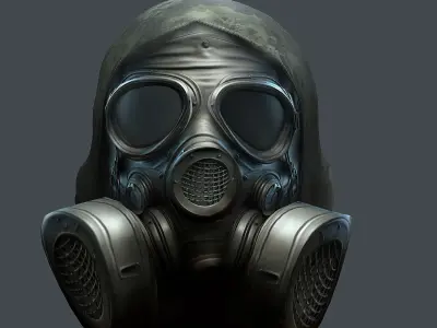 Helmet 3d model military combat Military scifi Low-poly 3D model Low-poly 3D model 6