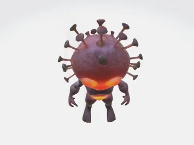 humonoid virus 3D model