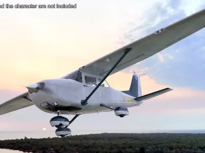  Single Engine Private Airplane Cessna 172 Rigged 