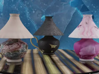 Table Lamps 3D model purchase