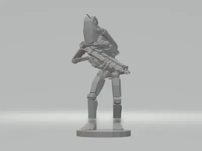 Battle Droids with weapon  3D print model
