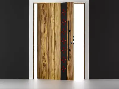 pivot door Low-poly 3D model