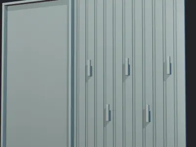 Black V-Wood 3D model