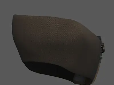 Gas mask respirator scifi futuristic 3d  Low-poly 3D model 19