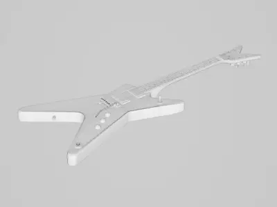  Dean From Hell Cowboys From Hell Electric Guitar 3D model