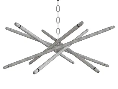 Exton Chandelier Low-poly 3D model