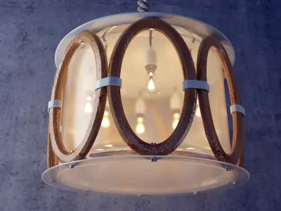 Chandelier nautical pendant light 3D model