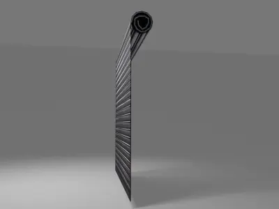 Roll-Up Door and Damaged Door - Warehouse - Porta de enrolar Low-poly 3D model