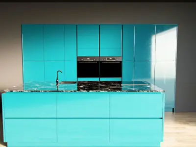 95-Kitchen11 glossy 8 3D model
