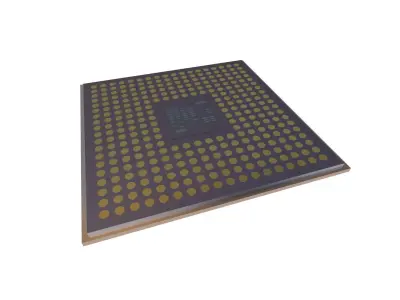 Chip v2 002 Low-poly 3D model