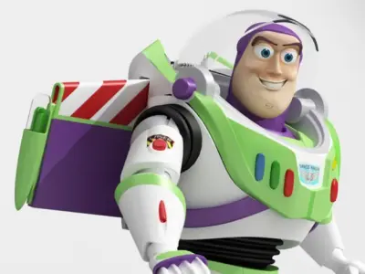 Woody and Buzz rigged 3D model