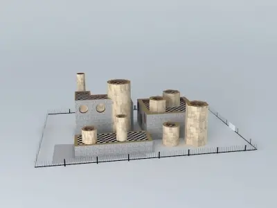 Checkers Industrial Building 3D model