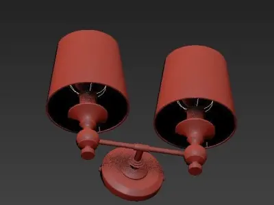 Double sconce lamp 3D model