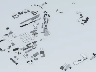 Nagasaki Streets and Buildings 3D model