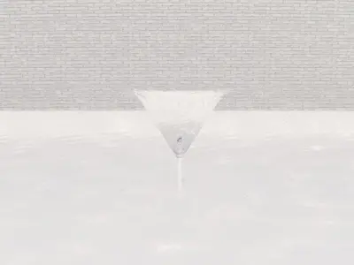 Lumion fountain - animated Low-poly 3D model