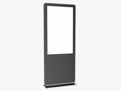 Advertising display LCD mockup 3D model