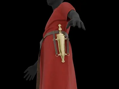 Roman cloth 3D model