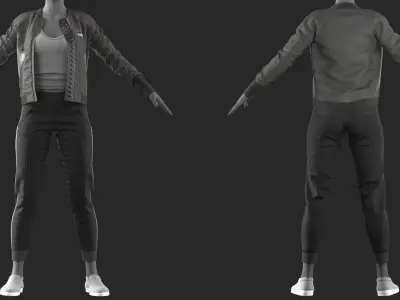 Agent Girl 14 - Marvelous - CLO Project file 3D model