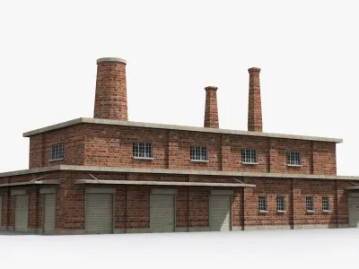 Factory xx16 Low-poly 3D model