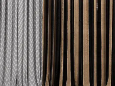 Curtain Set 480C 3D model