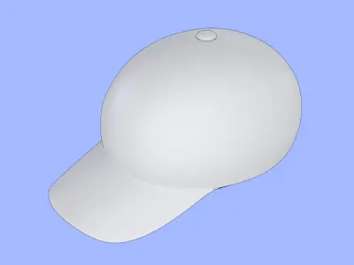 Brown Cap Free low-poly 3D model