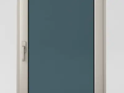 Plastic casement window 06 3D model