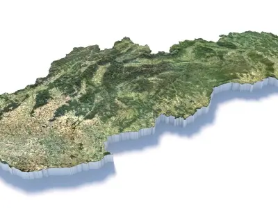 Slovakia Terrain Country 3D model