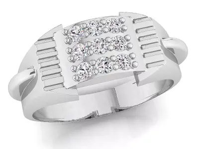 Small fancy mans ring 3D print model