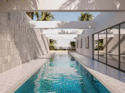 Pool Garden 3D model