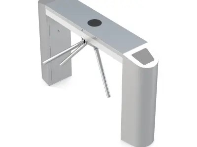 Electronic Tripod Turnstile Gate 2 3D model