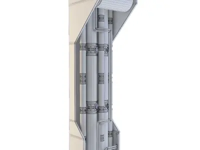 Space Station Wall 3Space Station Wall 3 3D model