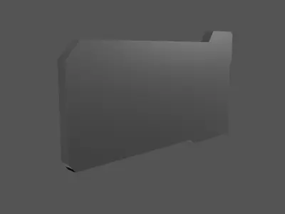 UHD High tech Graphical Interface v5 002 Low-poly 3D model