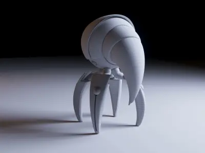 scifi robot 3D model