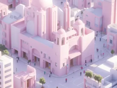 pink city 3D model