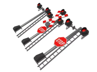 Railroad Crossings collection 3D model