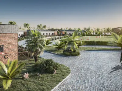 Qatar Horse Club 3D model