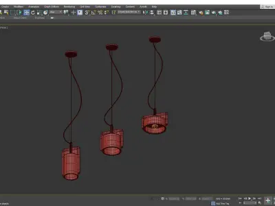 SKOVL chandelier  Low-poly 3D model