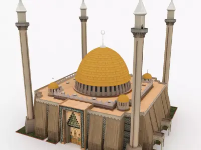 Abuja National Mosque 3D model