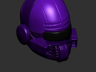 helmet high poly sculpt 3d printable ver  3D model