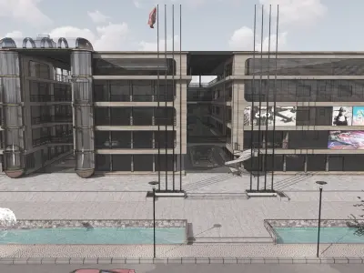 Atrium Shopping Center 3D model