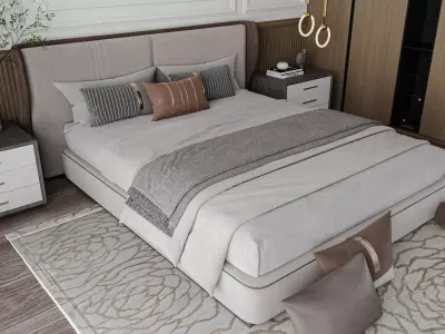 Modern Classic Master Bedroom 3D model