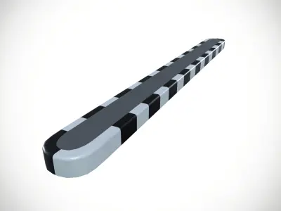 Road Divider Low-poly 3D model