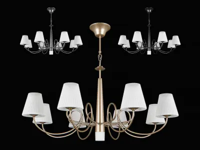 81429x Vortico Lightstar Chandelier 3D model