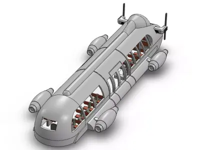 Magnaline 3000 Airbus 3D print model
