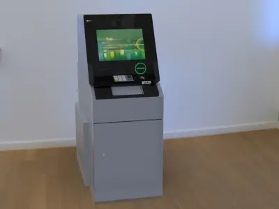  NCR SelfServ 83 atm s83 Cash Recycling Automated Teller Machine 3D model