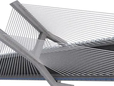 Nanpu Bridge 3D model